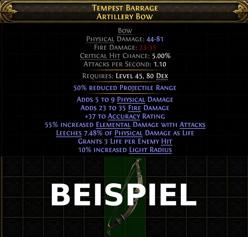 Seltenes Item Beispiel