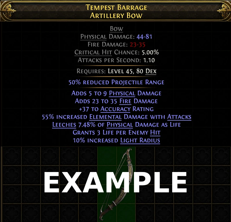 Rare item example